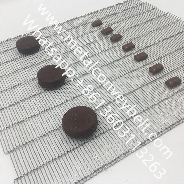 Stainless steel flat flex wire mesh conveyor belt