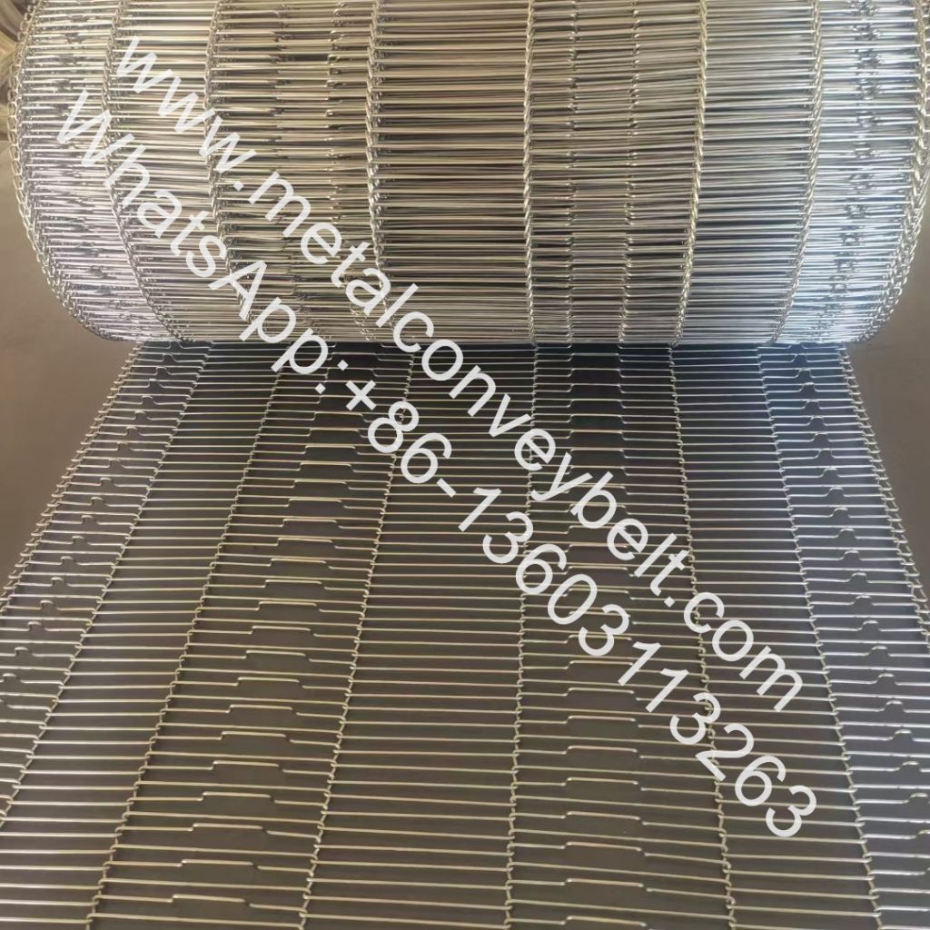 Flat Flex Conveyor Belts Enrober Conveyor Belts Stainless Steel Custom Chemical Industry Provided 20 Heat Resistant Wire Belt