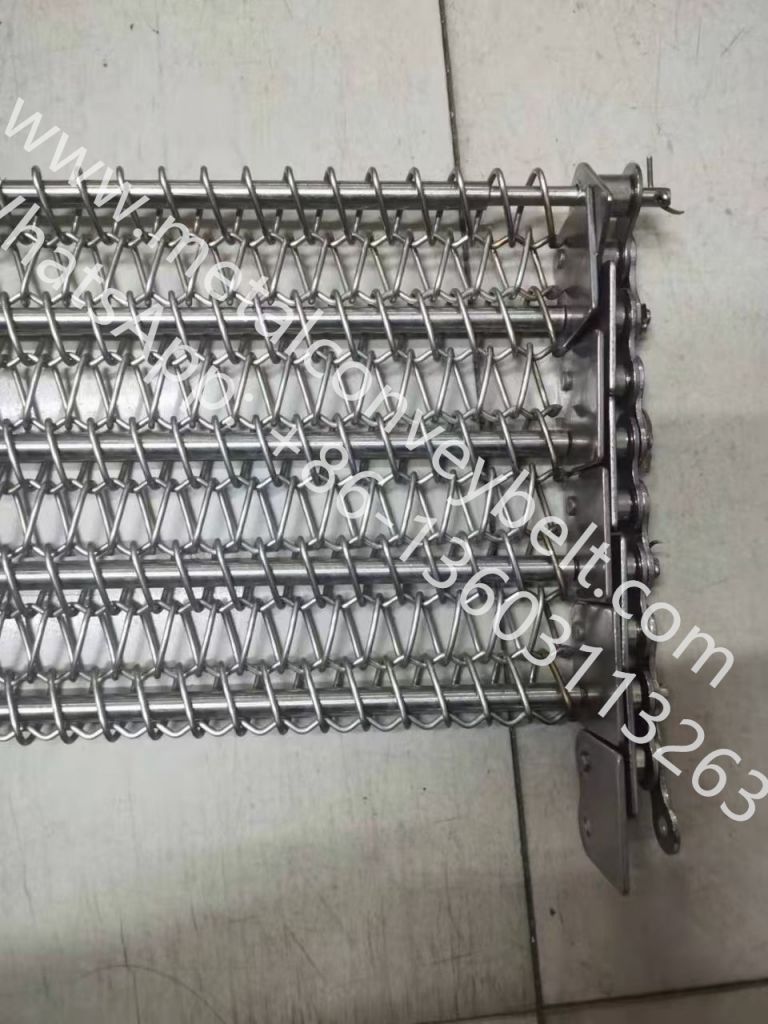 Easy install flat flex sus304 stainless steel wire balanced weave conveyor belt transport mesh belt for bakery machinery