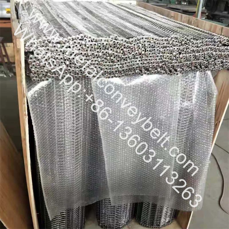 Food Grade 304 Ss Stainless Steel Chain Link Spiral Wire Mesh Conveyor Beltss304 Stainless 0267