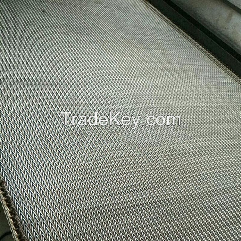Stainless Steel Compound Balanced Weave Belt Oven Baking Wire Mesh Conveyor Belt