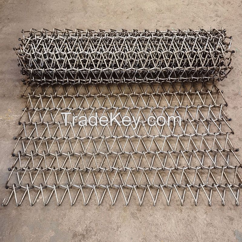 Customized Precision Roller Chain Stainless Steel Balanced Weave Wire Mesh Conveyor Belt