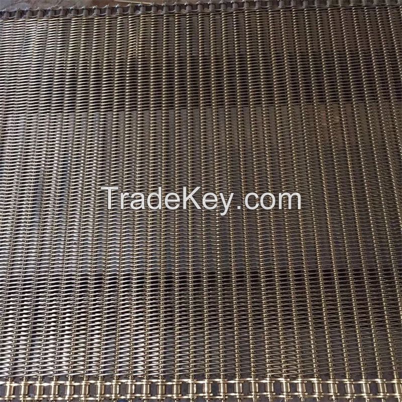 Customized Precision Roller Chain Stainless Steel Balanced Weave Wire Mesh Conveyor Belt