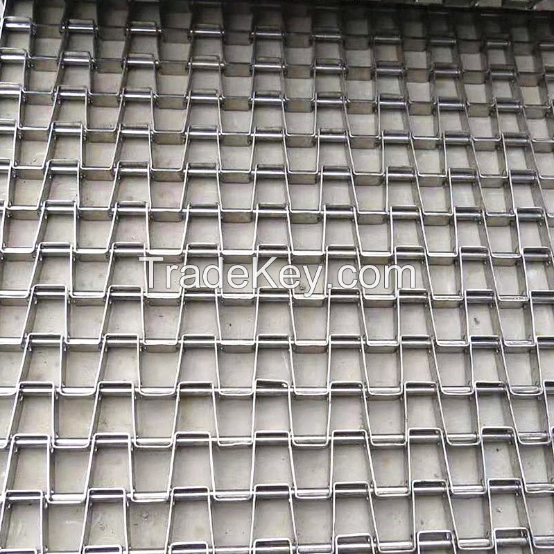 FLAT WIRE CONVEYOR BELT