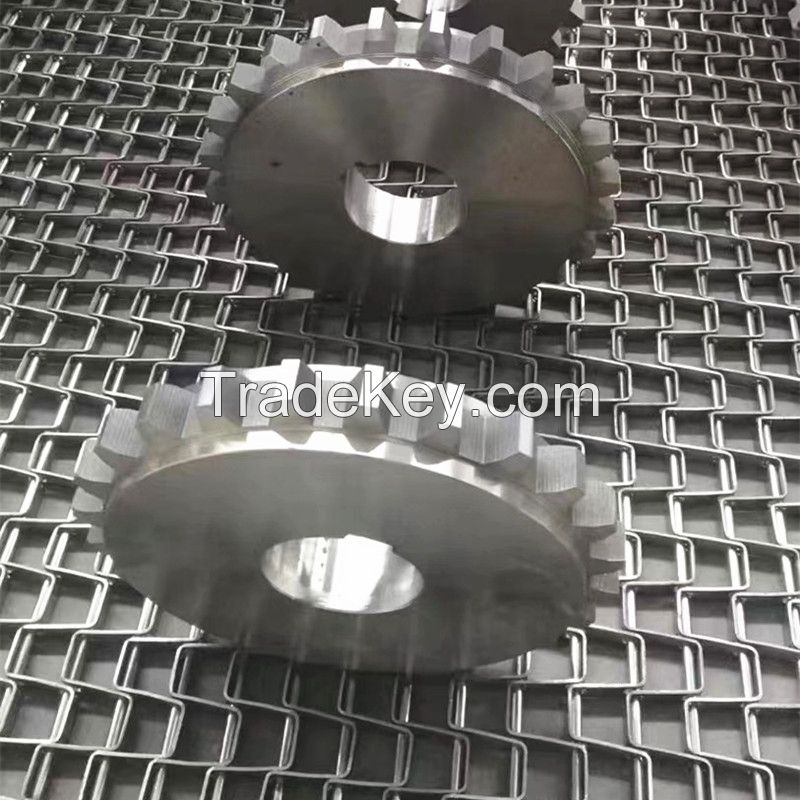 Greatwall Mesh Flat Wire Stainless Steel Rod Chain Conveyor Belt