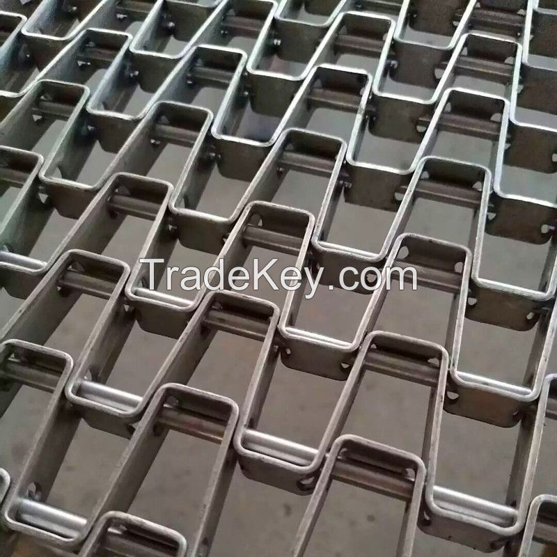 Greatwall Mesh Flat Wire Stainless Steel Rod Chain Conveyor Belt