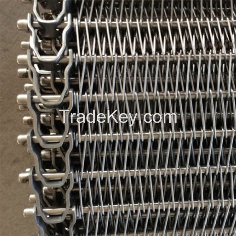 Metal Spiral Grid Conveyor Belt Manufacturer For Cooling Conveyors