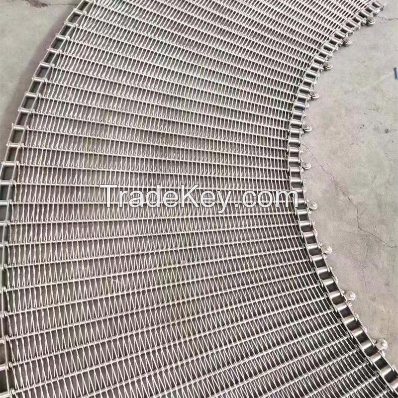 Metal Spiral Grid Conveyor Belt Manufacturer For Cooling Conveyors