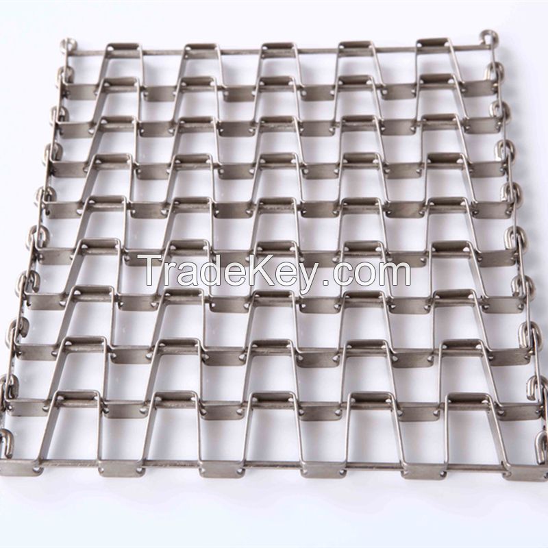 Ss Conveyor Honeycomb Flat Wire Belt For Baking