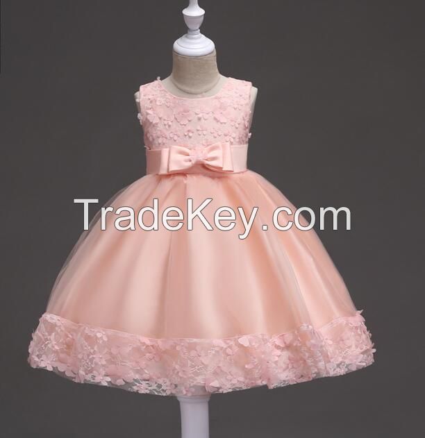 Children Wedding Party Dresses Kids Evening Ball Gowns