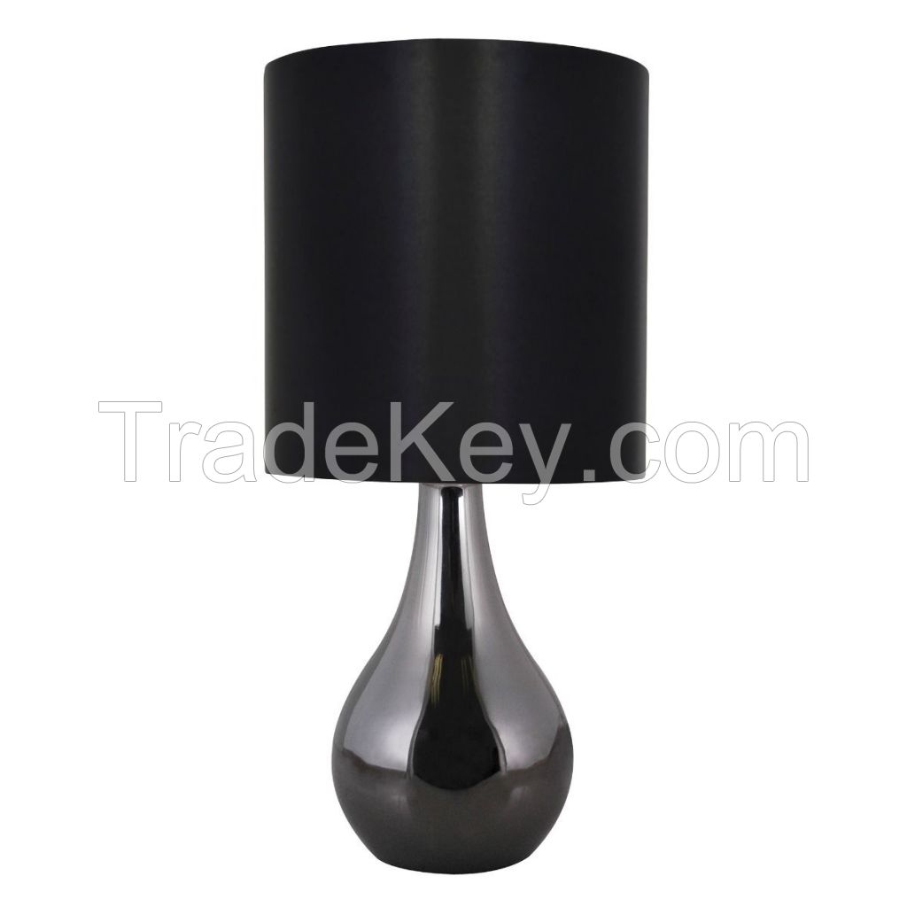 Lloytron Eclipse Table Touch Lamp Black chrome