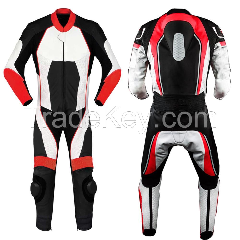 Custom leather Motorbike motorcycling suit/Cowhide LEATHER full padded biker Suit/Textile Motorbike Suit