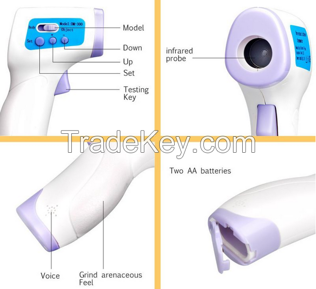 Professional Infrared Baby Adult Non-Contact Forehead Body Clinical Digital Thermometer