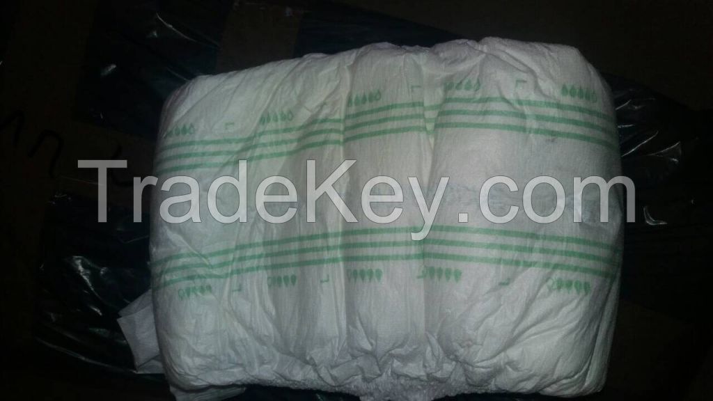 Adult diapers mixed in compressed bales