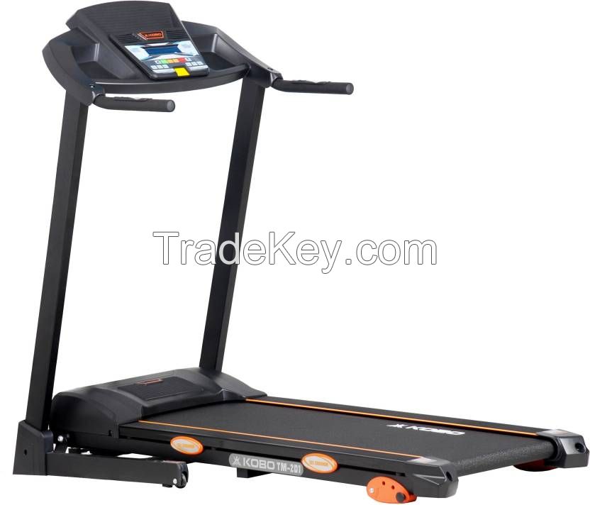 Home Fitness Folding 2.0HP Electric Treadmill with Color Screen Touch