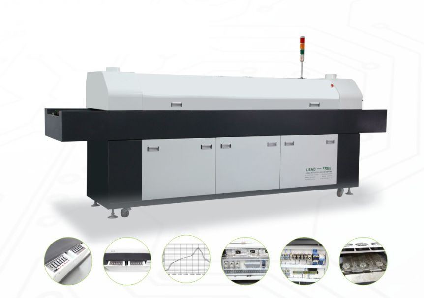 PID control lead free reflow oven machine