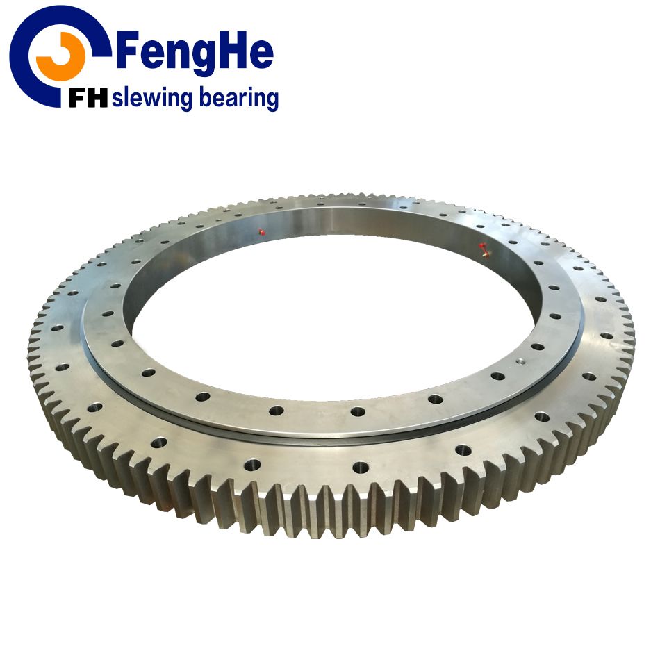 Single-row four point contact ball slewing bearing