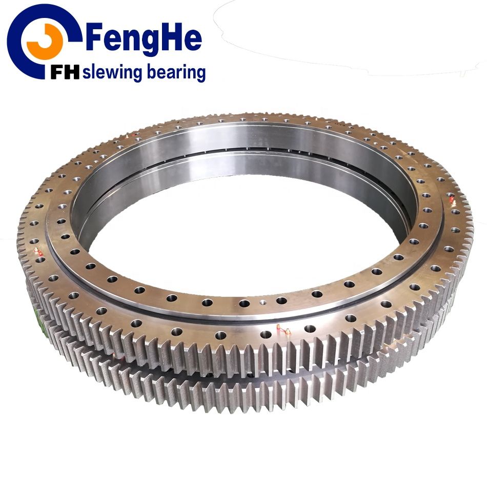 Double-row eight point contact ball slewing bearing