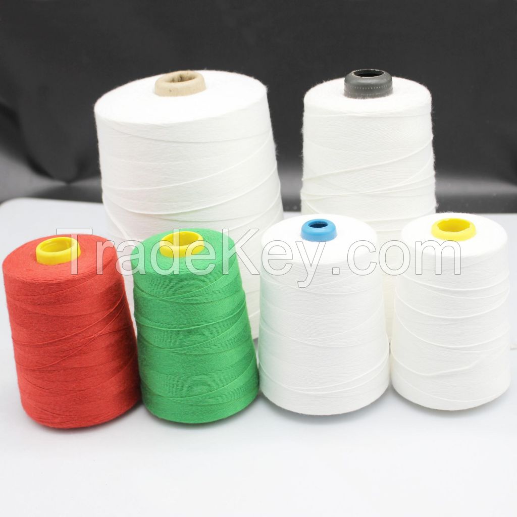 12S/4 bag closing thread 100 polyester bag sewing thread