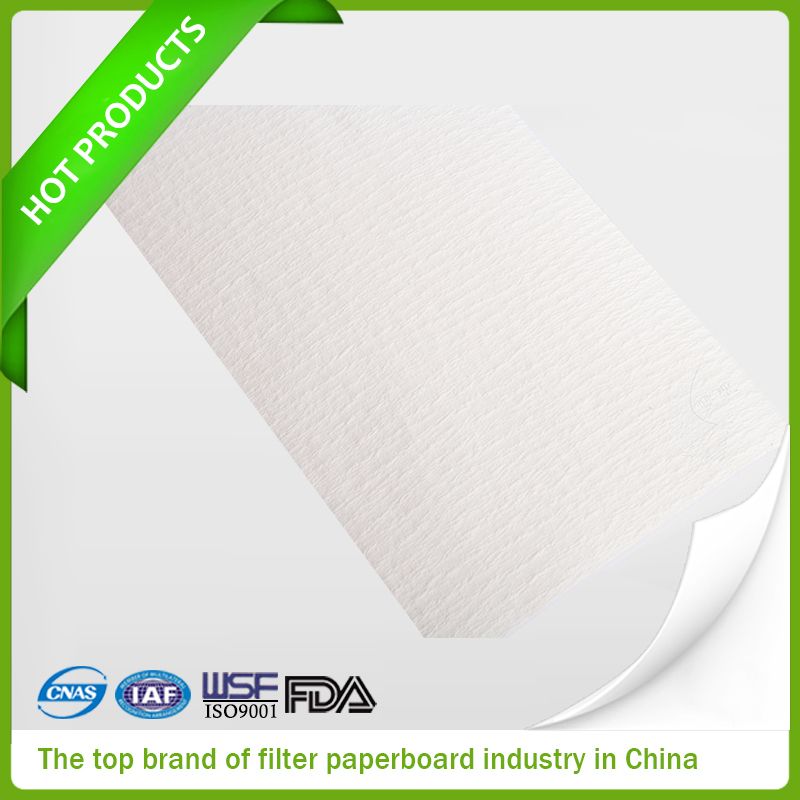 Creped filter paper filtration paperboard