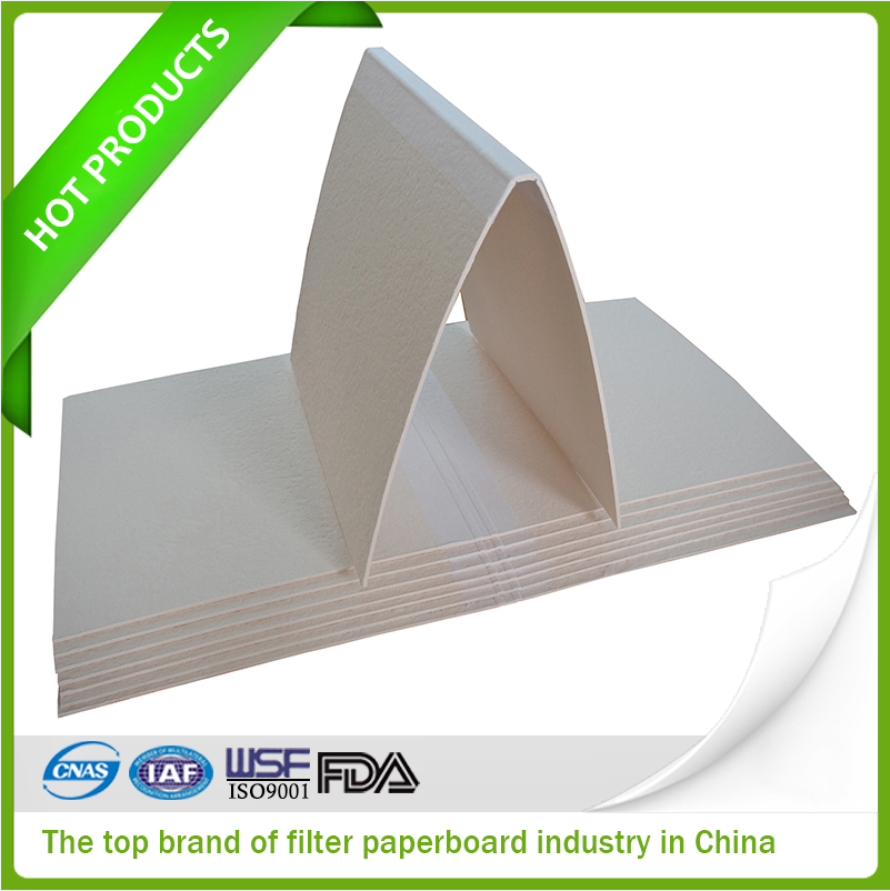 Support filter sheet for filtering sugar syrup or malt drink