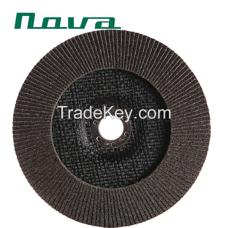 Best Price 100X16mm Calcination Oxide Flap Abrasive Discs (Fibre glass cover 22*14mm)