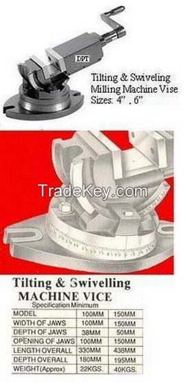 Tilting &amp; Swiveling Machine Vice