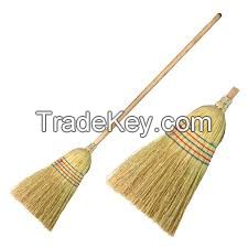 sorghum broom with stick