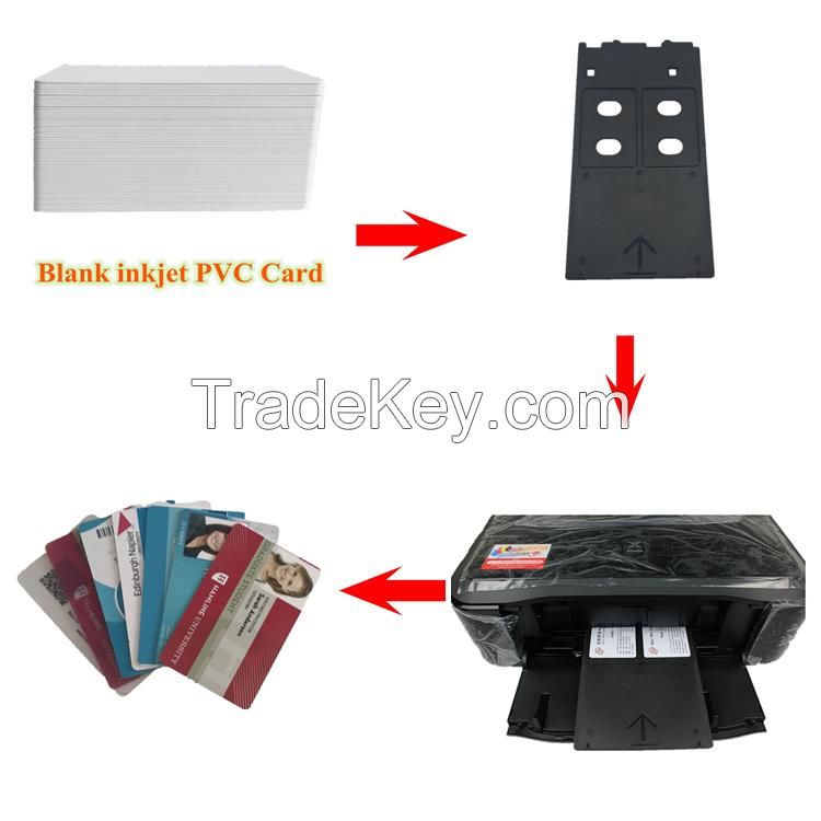 inkjet pvc card 0.6mm for Canon printer directly