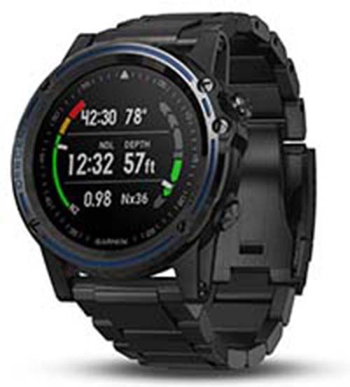 Garmin Descent Mk1 GPS MAP Diving Titanium Black Band Dive Watch