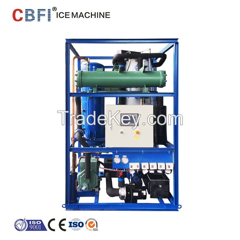 China best cylindrical tube ice maker machine factory to produce tube ice of 5 tons