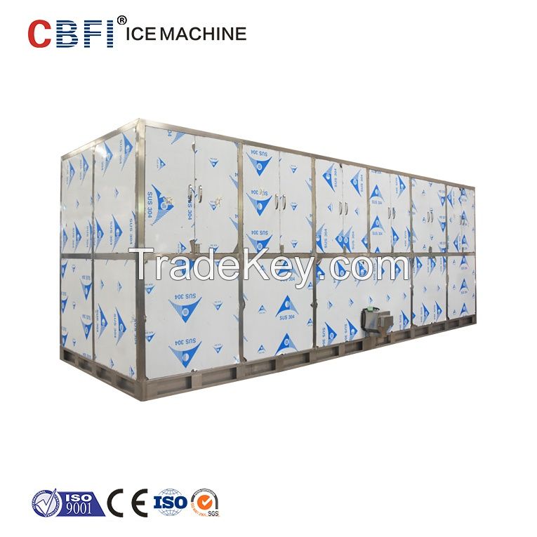 CBFI PLC System Design 1-20tons Industrial Ice Cube Maker Machine