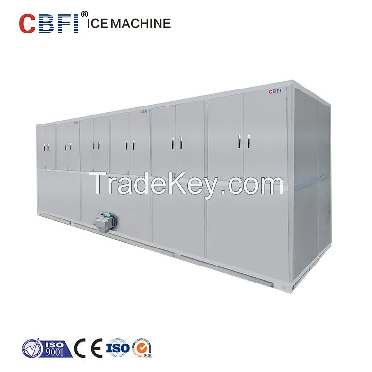 CBFI PLC System Design 1-20tons Industrial Ice Cube Maker Machine