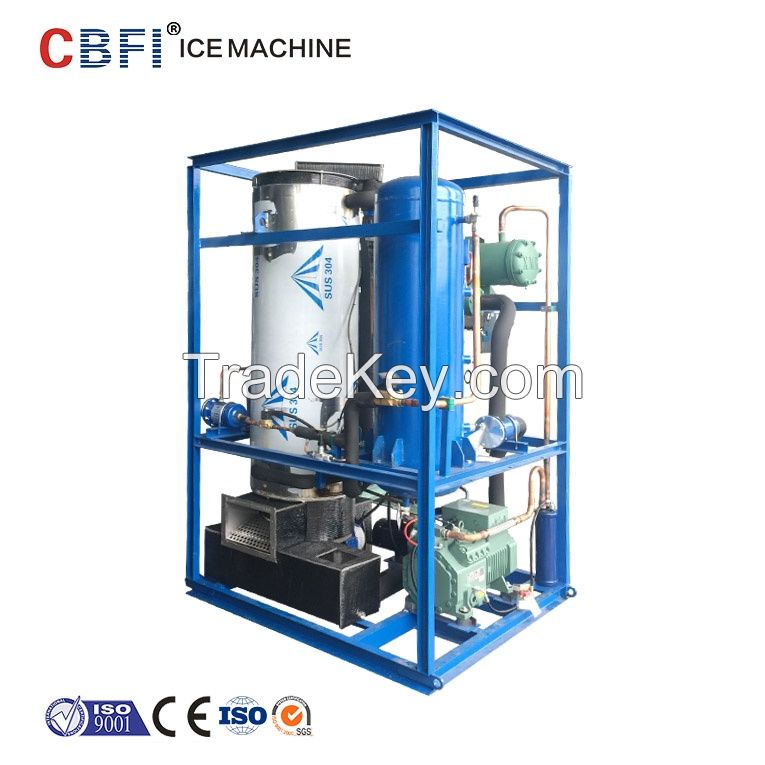 China best cylindrical tube ice maker machine factory to produce tube ice of 5 tons