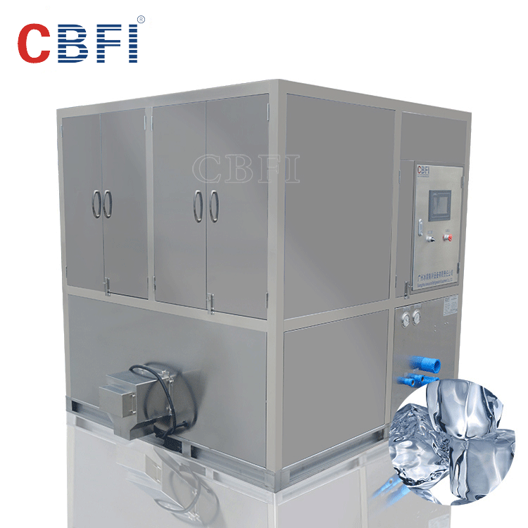 2000kg/24h Automatic square cube ice machines CV2000 cylinder cube ice maker machines for sale