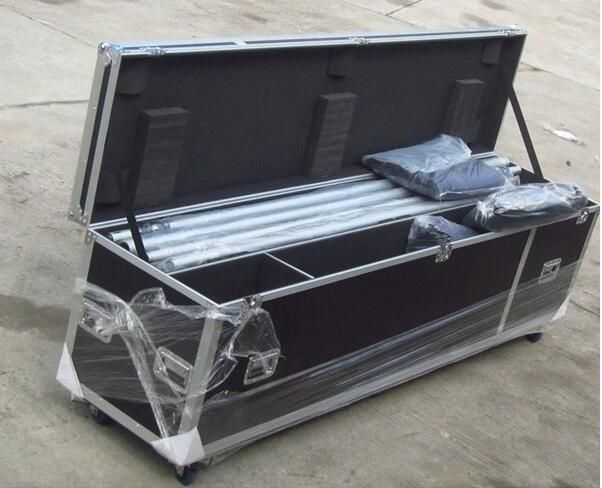 Pipe and drape with flight case packing