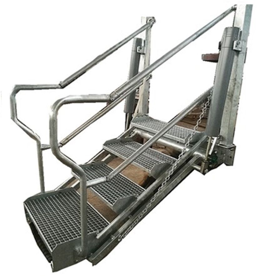 folding stair ladder for truck tanker safe access