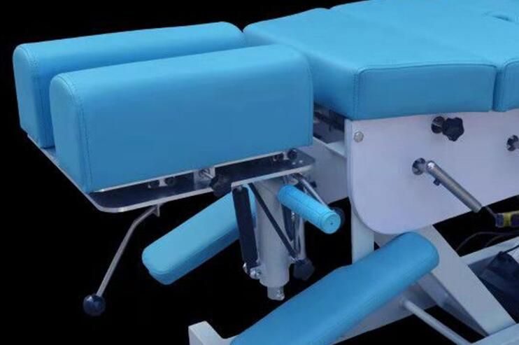 manually controled  physiotherapy table and backbone massage table