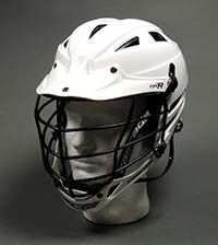 Cascade CPV-R Mens Lacrosse Helmet White W&amp;Black Cage ADJ. (NEW) Lists for 