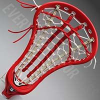 Brine Mantra III Women&#039;s Strung Lacrosse Head - Red/White (NEW) 