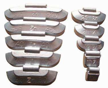 Fe clip on wheel balance weights