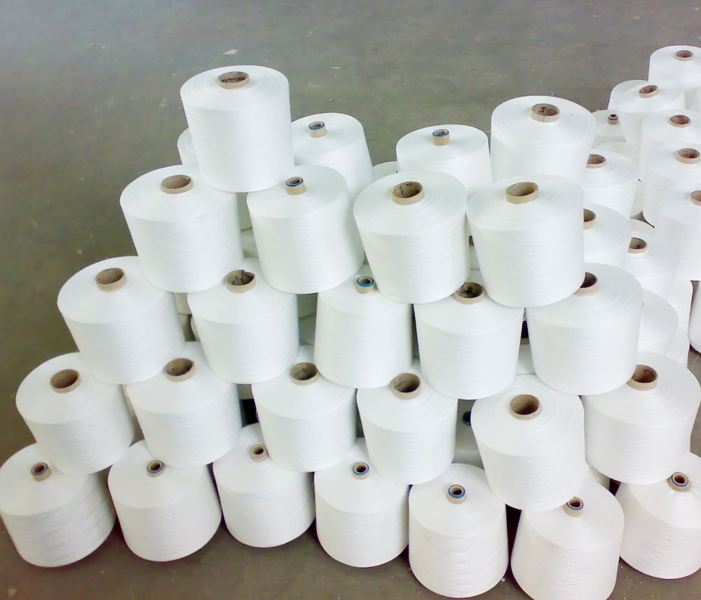 popular polyester dope dyed color spun raw white yarn thread wire fdy/poy/dty AA high quality 