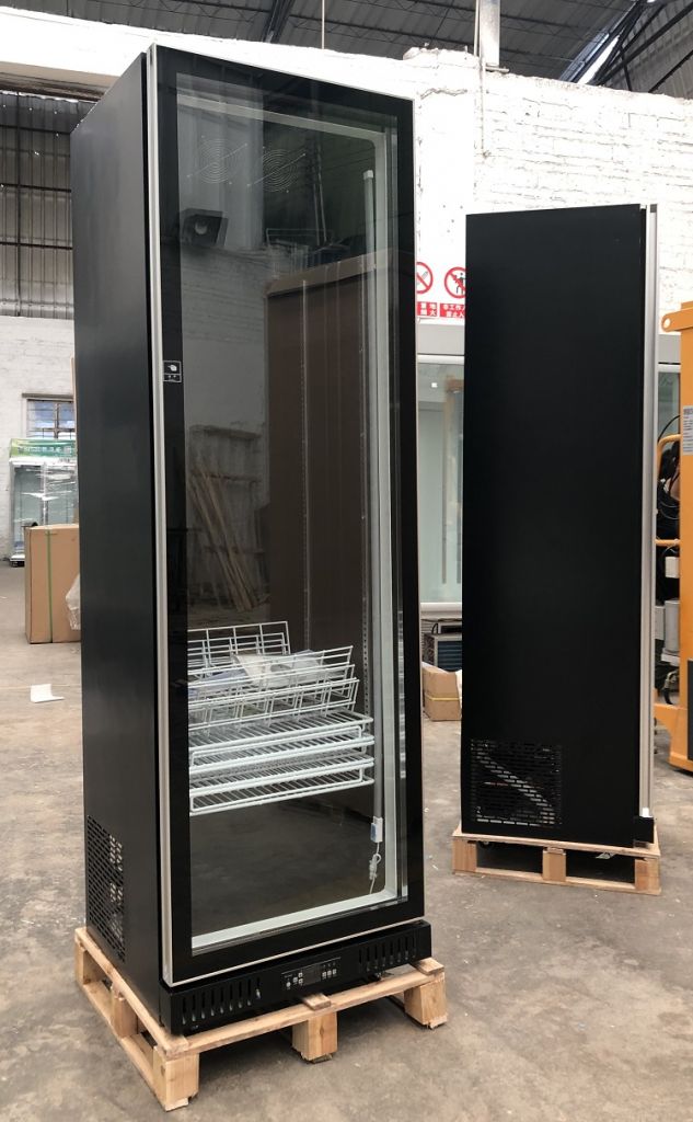 Single glass door display fridge with CE, CB certificate