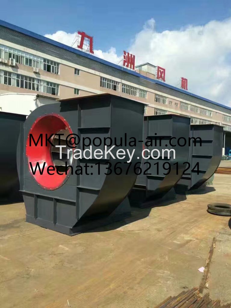 POPULA Fan Smoke Exhaust Pipeline Centrifugal Fan Ventilation Industry 4-72 C Series Centrifugal Fan