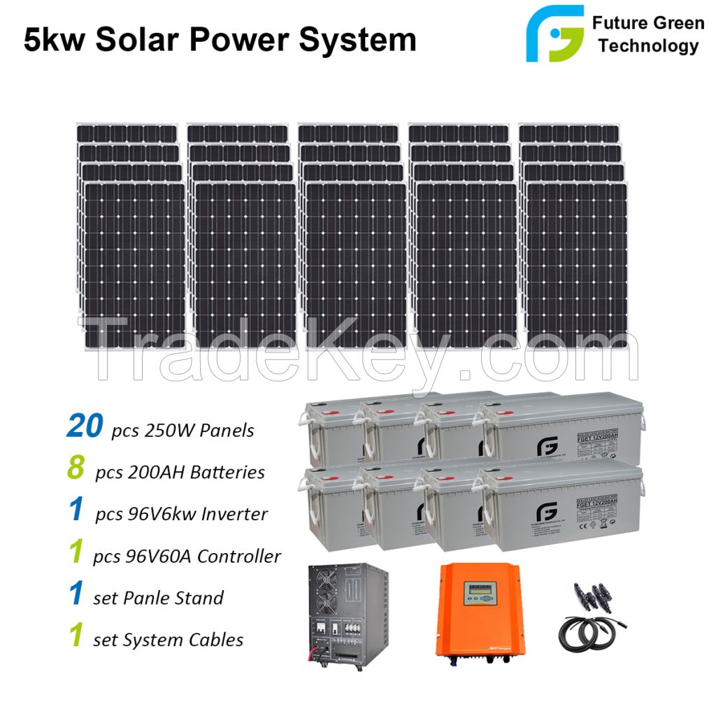 5kw 8kw 10kw 20kw Hybrid off Grid PV Energy Solar Power Energy System