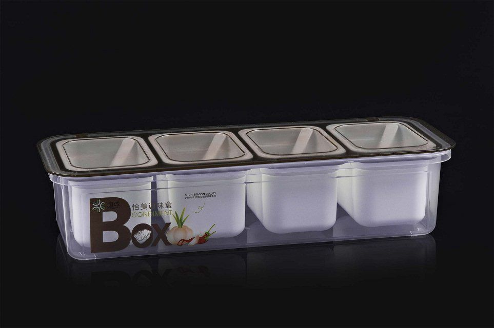 PP plastic food safe seasoning box R-3023