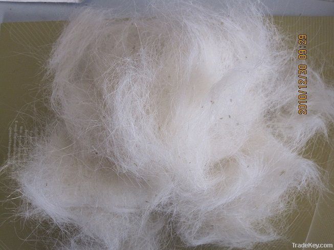 carded wool waste