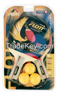 FLOTT wholesale table tennis set with two rackets 3 balls