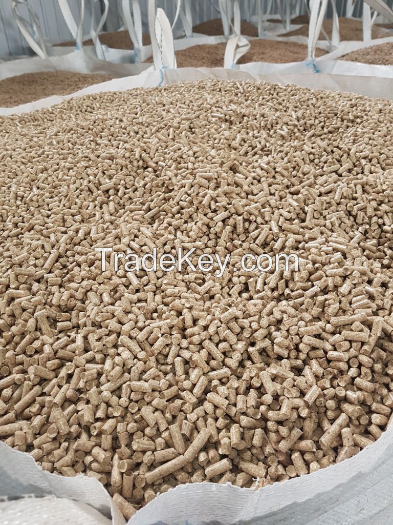 wood pellets from the coniferous breeds of wood