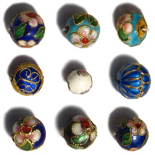 Round Cloisonne Beads